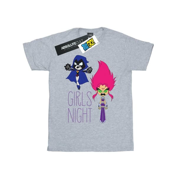 DC Comics T-shirt i bomull för flickor Teen Titans Go Girls Night