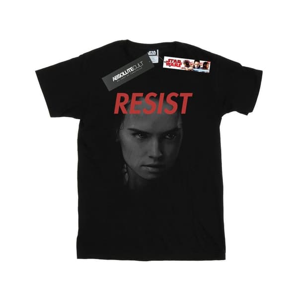 Star Wars Girls The Last Jedi Rey Face Cotton T-Shirt