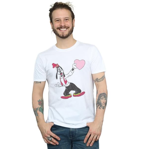 Disney Goofy Love Heart T-shirt - herr