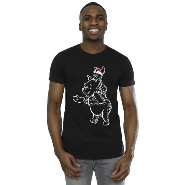 Disney Mens Winnie The Pooh Piglet jul t-shirt