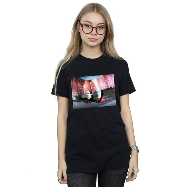 The Wizard Of Oz Womens/Ladies There´s No Place Like Home Cotton Boyfriend T-Shirt