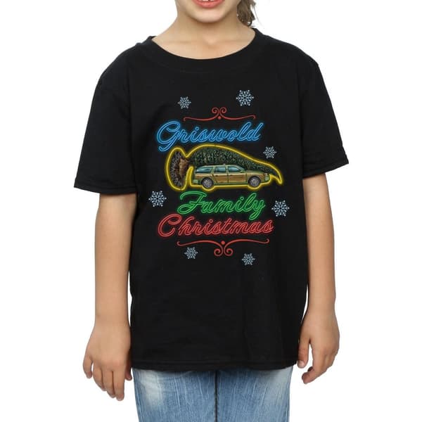 National Lampoon´s Christmas Vacation Griswold-familjens jul-t-shirt i bomull för flickor