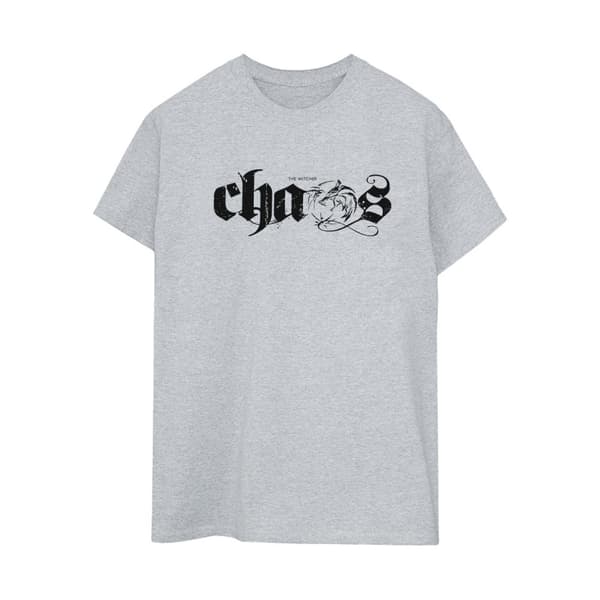 Netflix Womens/Ladies The Witcher Chaos Cotton Boyfriend T-Shirt