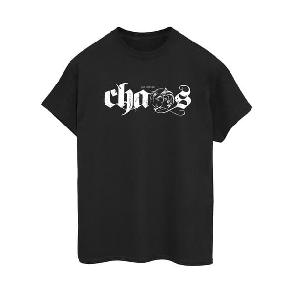 Netflix Womens/Ladies The Witcher Chaos Cotton Boyfriend T-Shirt
