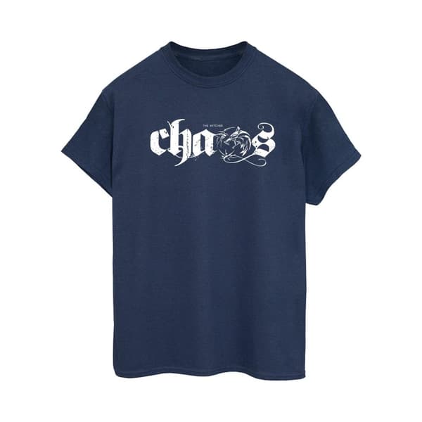 Netflix Womens/Ladies The Witcher Chaos Cotton Boyfriend T-Shirt