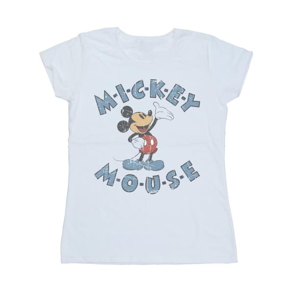 Disney Womens/Ladies Mickey Mouse Dash Cotton T-Shirt