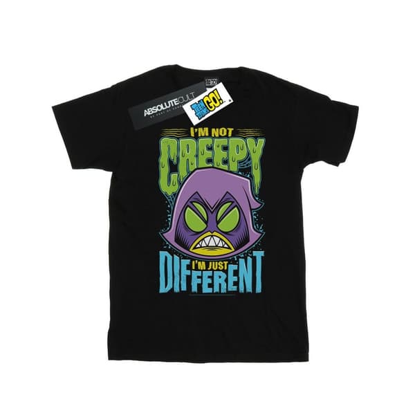 DC Comics Mens Teen Titans Go Creepy Raven T-Shirt Black L