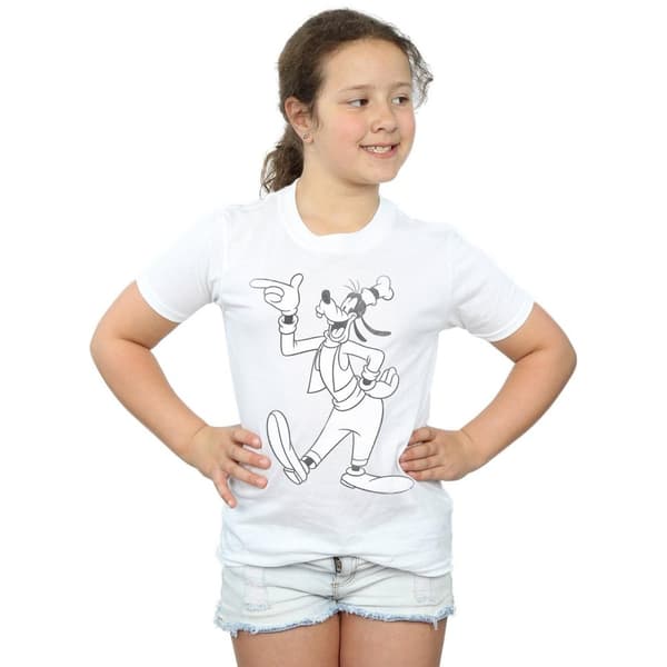 Disney Girls Goofy Classic Baseball T-shirt i bomull