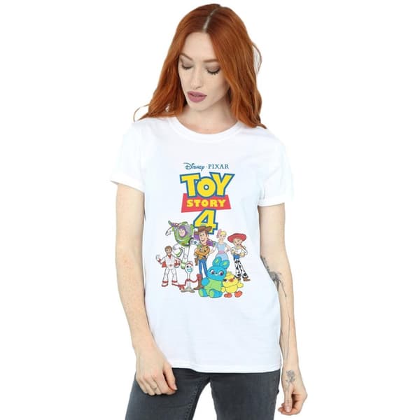 Disney Womens/Ladies Toy Story 4 Crew Cotton Boyfriend T-Shirt