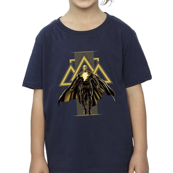 DC Comics Girls Black Adam Rising Golden Symbols Cotton T-Shirt