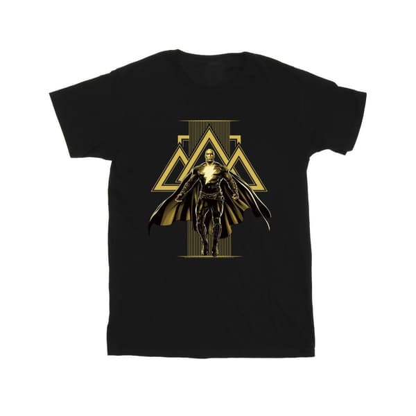 DC Comics Girls Black Adam Rising Golden Symbols Cotton T-Shirt