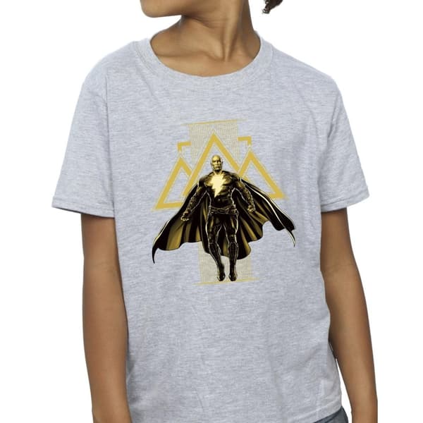 DC Comics Girls Black Adam Rising Golden Symbols Cotton T-Shirt