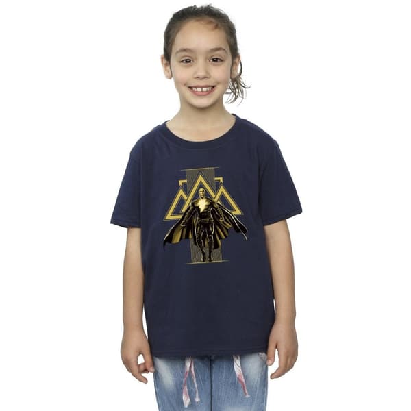 DC Comics Girls Black Adam Rising Golden Symbols Cotton T-Shirt