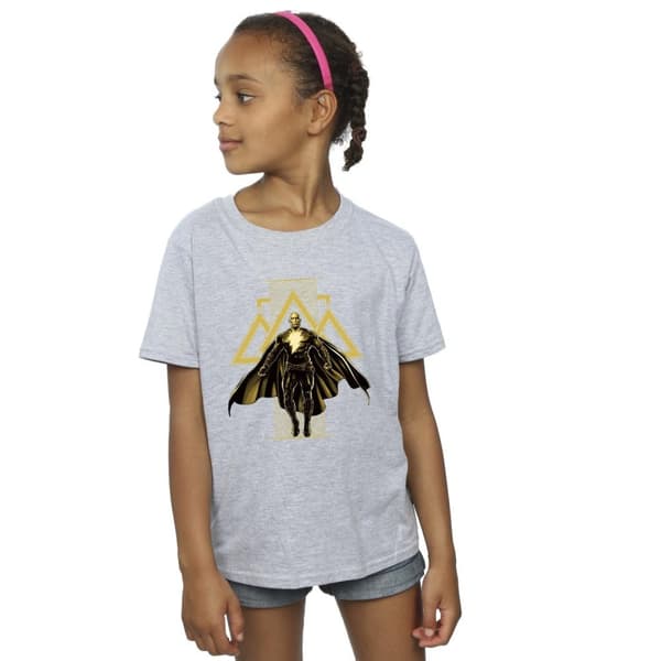 DC Comics Girls Black Adam Rising Golden Symbols Cotton T-Shirt