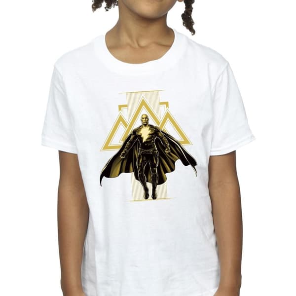 DC Comics Girls Black Adam Rising Golden Symbols Cotton T-Shirt