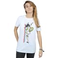 Miniatyrbild 2 av 3: DC Comics Dam/kvinnor Wonder Woman Retro Pose Boyfriend T-shirt i bomull