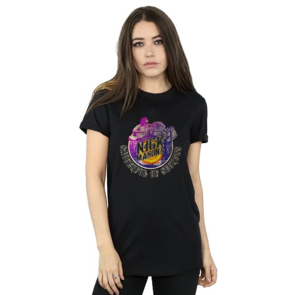 Nick Mason Womens/Ladies Tour Photo Cotton Boyfriend T-Shirt