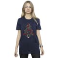 Miniatyrbillede 2 af 3: Marvel Womens/Ladies Avengers Christmas Tree Cotton Boyfriend T-Shirt