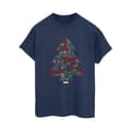 Miniatyrbillede 1 af 3: Marvel Womens/Ladies Avengers Christmas Tree Cotton Boyfriend T-Shirt