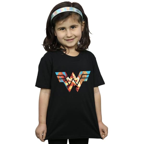 DC Comics Wonder Woman 84 Symbol Korsade Armar T-shirt i bomull för flickor