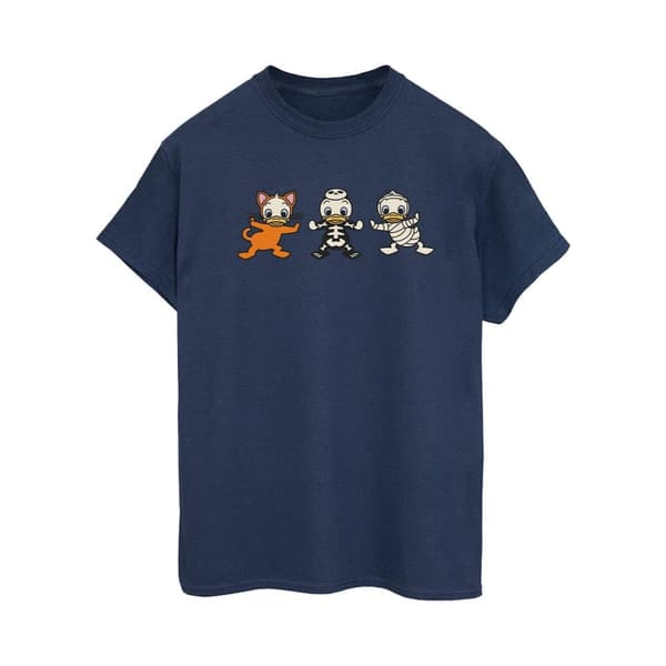 Disney Dam/kvinnor Duck Tales Halloweenkostymer Bomull Boyfriend T-shirt