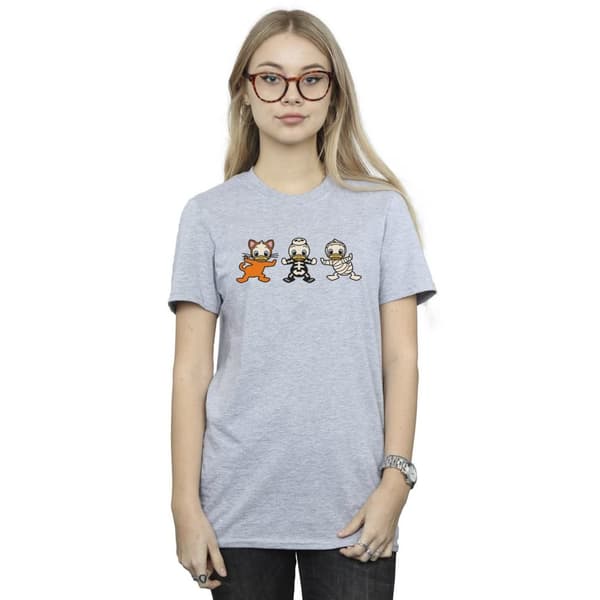 Disney Dam/kvinnor Duck Tales Halloweenkostymer Bomull Boyfriend T-shirt