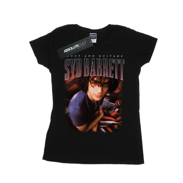 Syd Barrett Dam/kvinnor - Dust And Guitars Homage - Bomulls-T-shirt