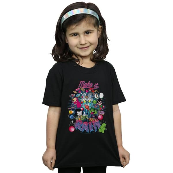 DC Comics Girls Teen Titans Go Make It Rain Cotton T-Shirt
