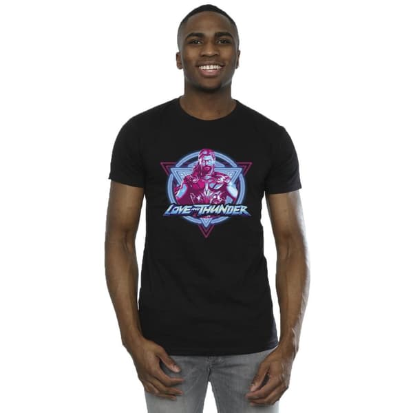 Marvel Thor Love And Thunder - T-shirt med neonmärke för herrar