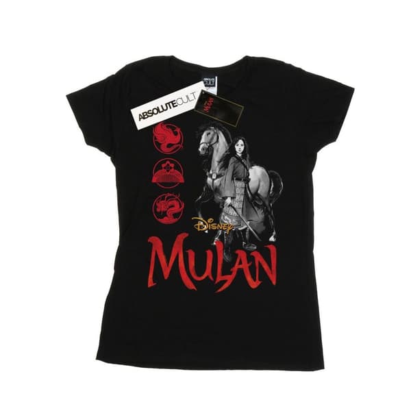 Disney Womens/Ladies Mulan Movie Horse Pose Cotton T-Shirt