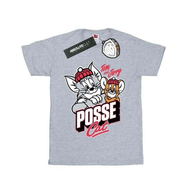 Tom And Jerry Girls Posse Cat Cotton T-Shirt