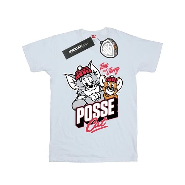 Tom And Jerry Girls Posse Cat Cotton T-Shirt