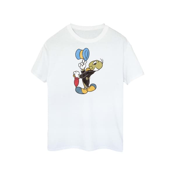 Disney Womens/Ladies Pinocchio Jiminy Cricket Cotton T-Shirt