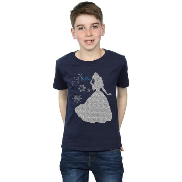 Disney Princess Belle Christmas Silhouette T-shirt för pojkar