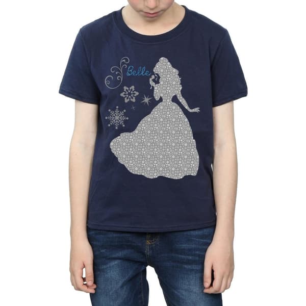 Disney Princess Belle Christmas Silhouette T-shirt för pojkar