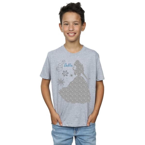Disney Princess Belle Christmas Silhouette T-shirt för pojkar
