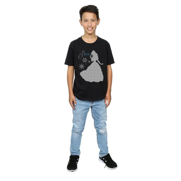 Disney Princess Belle Christmas Silhouette T-shirt för pojkar