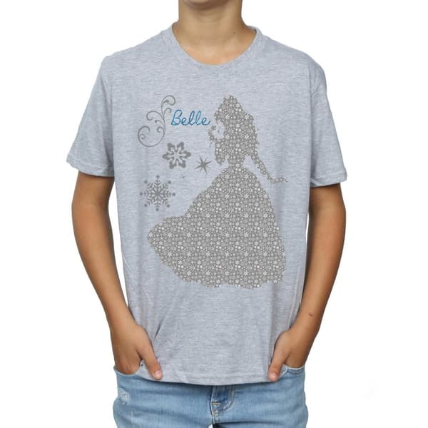 Disney Princess Belle Christmas Silhouette T-shirt för pojkar