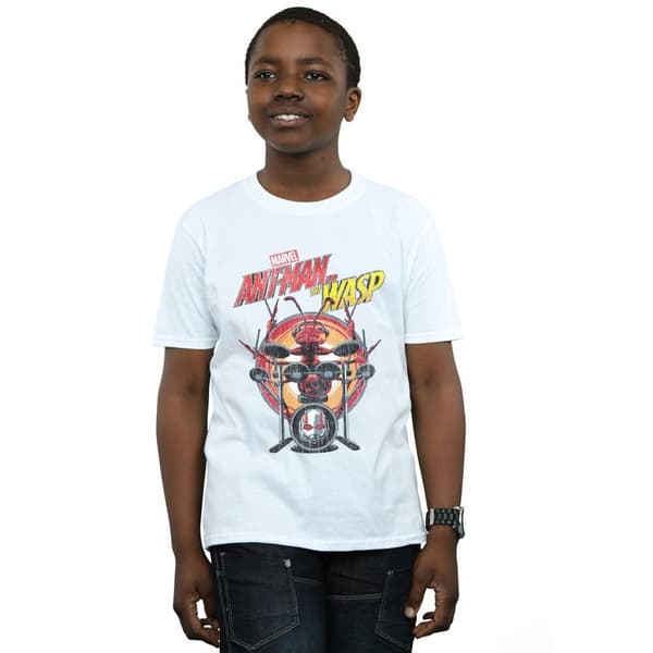 Marvel Pojkar - Ant-Man And The Wasp - T-shirt med trummis och myra