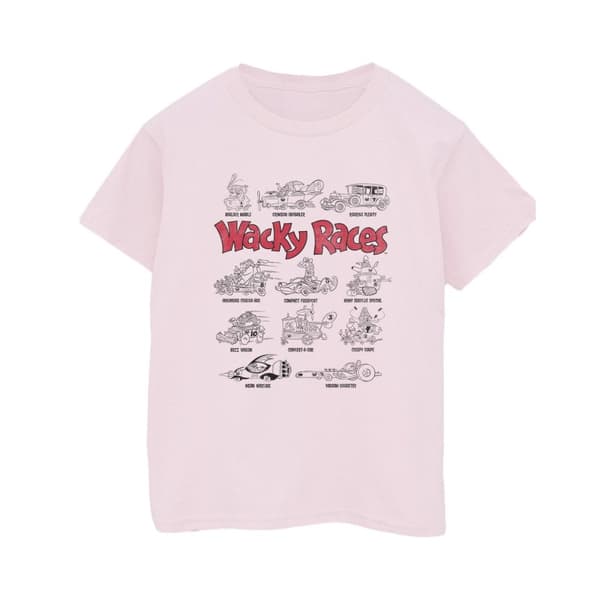 Wacky Races Mens Car Lineup T-Shirt