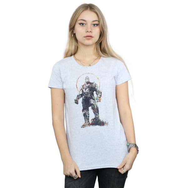 Marvel Womens/Ladies Avengers Infinity War Thanos Sketch Cotton T-Shirt