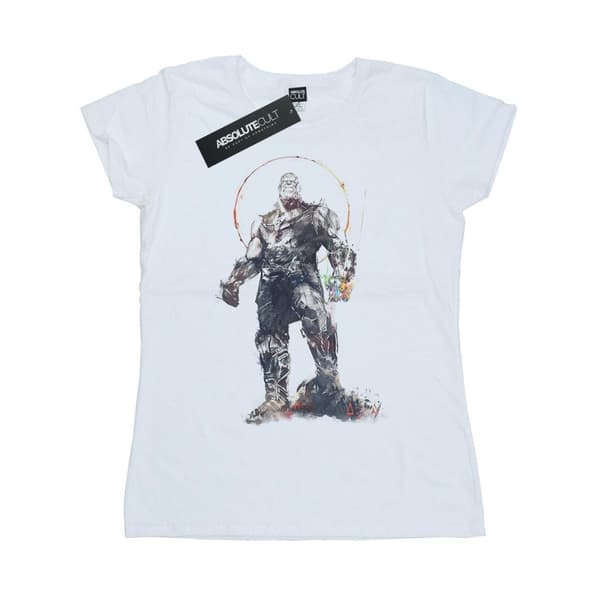 Marvel Womens/Ladies Avengers Infinity War Thanos Sketch Cotton T-Shirt
