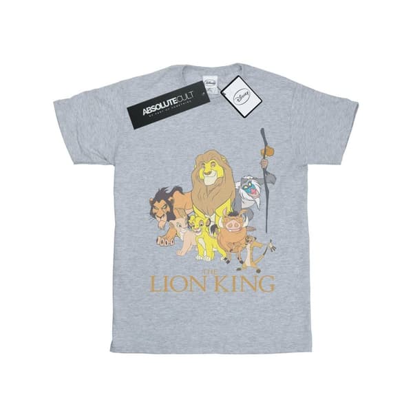 Disney Womens/Ladies The Lion King Group Cotton Boyfriend T-Shirt