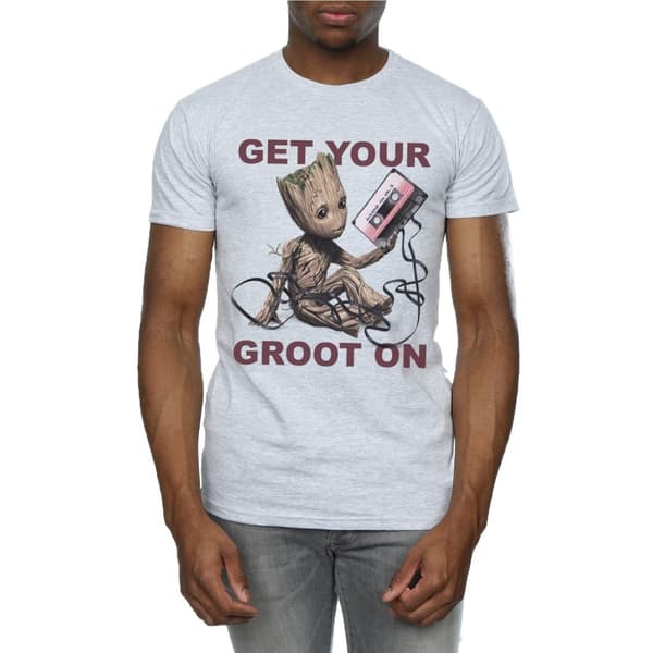 Marvel Mens Guardians Of The Galaxy Get Your Groot On T-Shirt