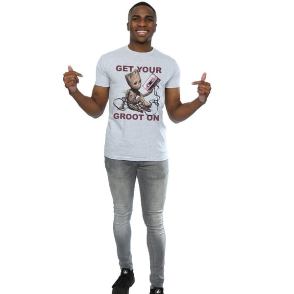 Marvel Mens Guardians Of The Galaxy Get Your Groot On T-Shirt