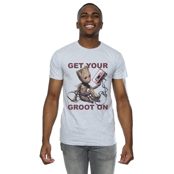 Marvel Mens Guardians Of The Galaxy Get Your Groot On T-Shirt