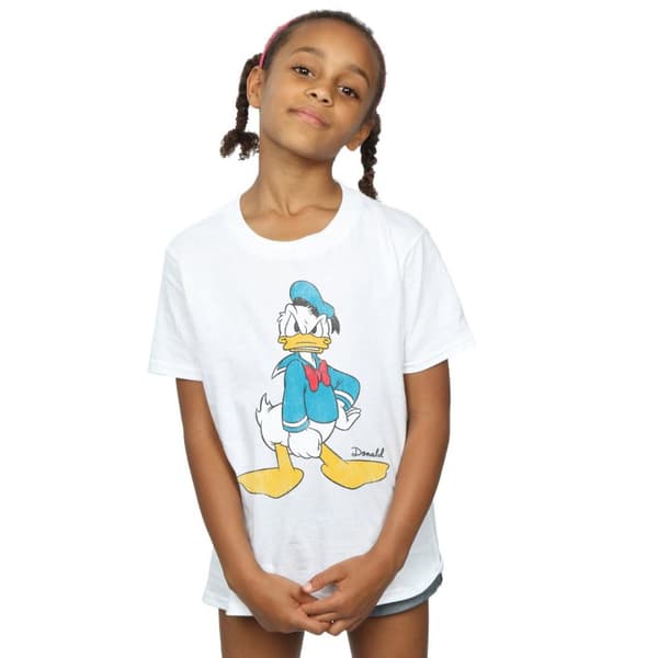 Disney Girls Donald Duck Angry Cotton T-Shirt