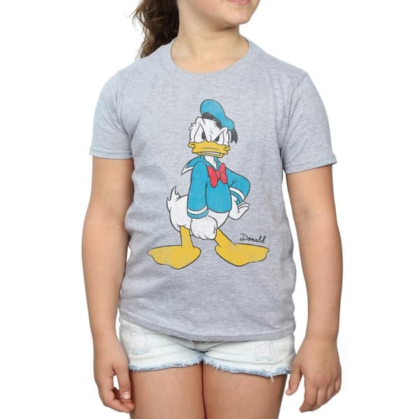 Disney Girls Donald Duck Angry Cotton T-Shirt