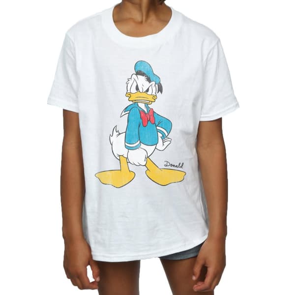 Disney Girls Donald Duck Angry Cotton T-Shirt