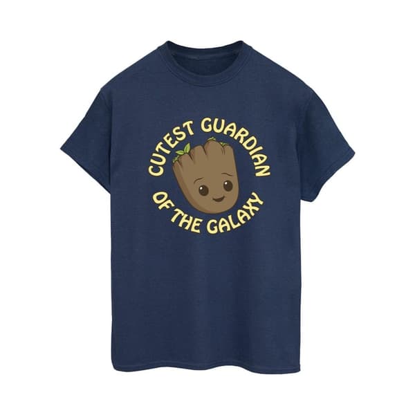 Marvel Womens/Ladies I Am Groot Cutest Guardian Cotton Boyfriend T-Shirt
